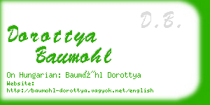 dorottya baumohl business card